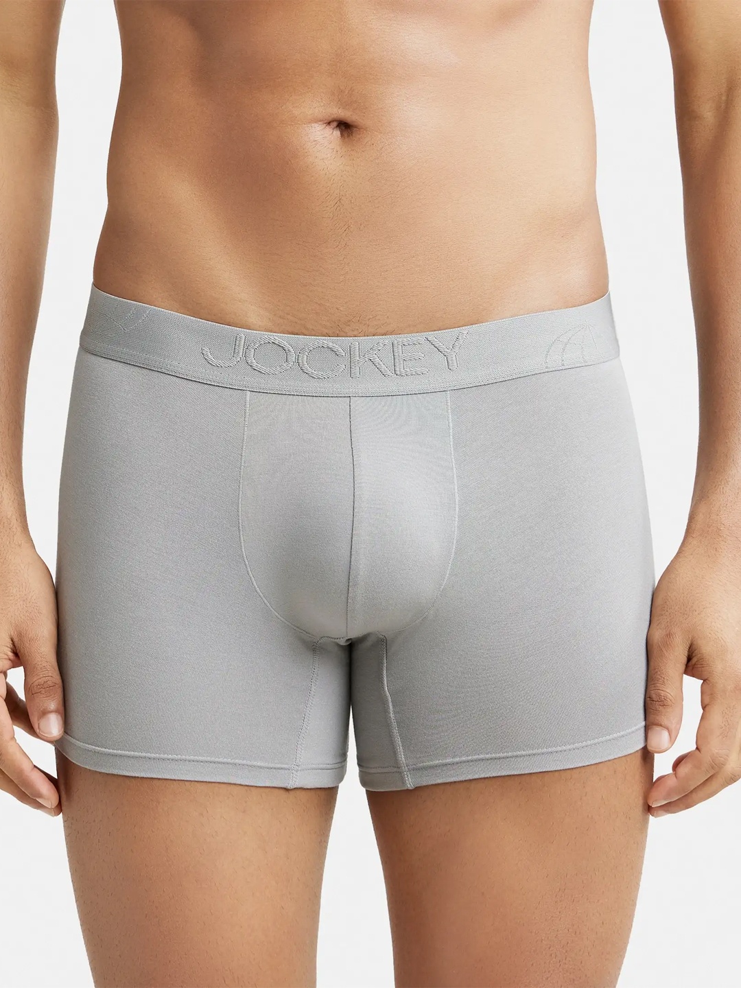 

Jockey Tencel Micro Modal Solid Trunk with Natural Stayfresh Properties-IC25, Grey