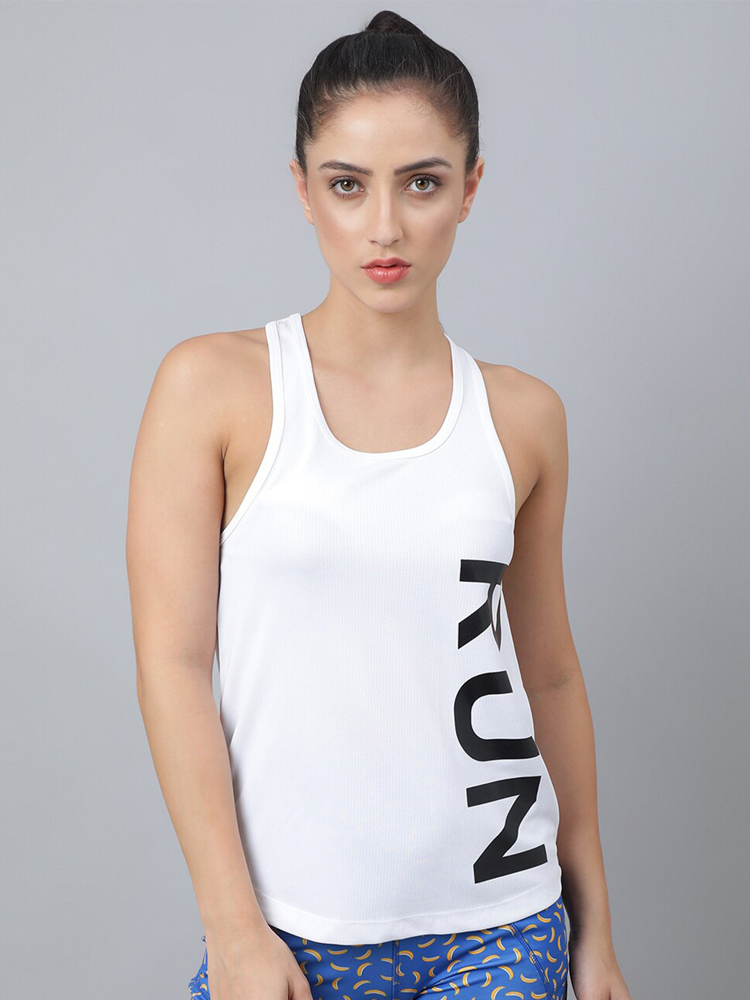 

Pritla Women White Print Tank Top
