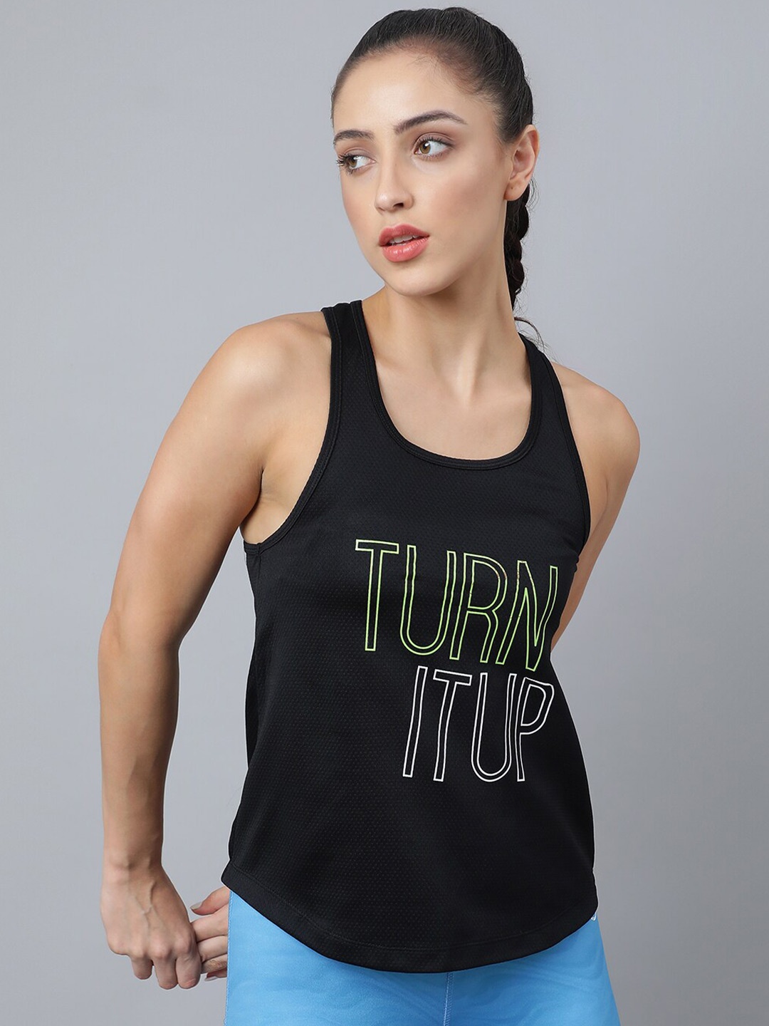 

Pritla Women Black Print Tank Top