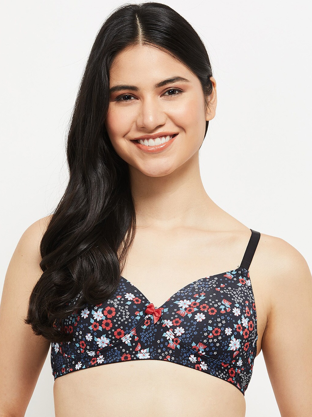 

max Floral Lightly Padded Bra, Black