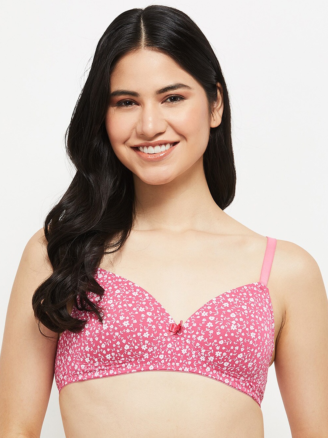 

max Floral Bra Lightly Padded, Fuchsia