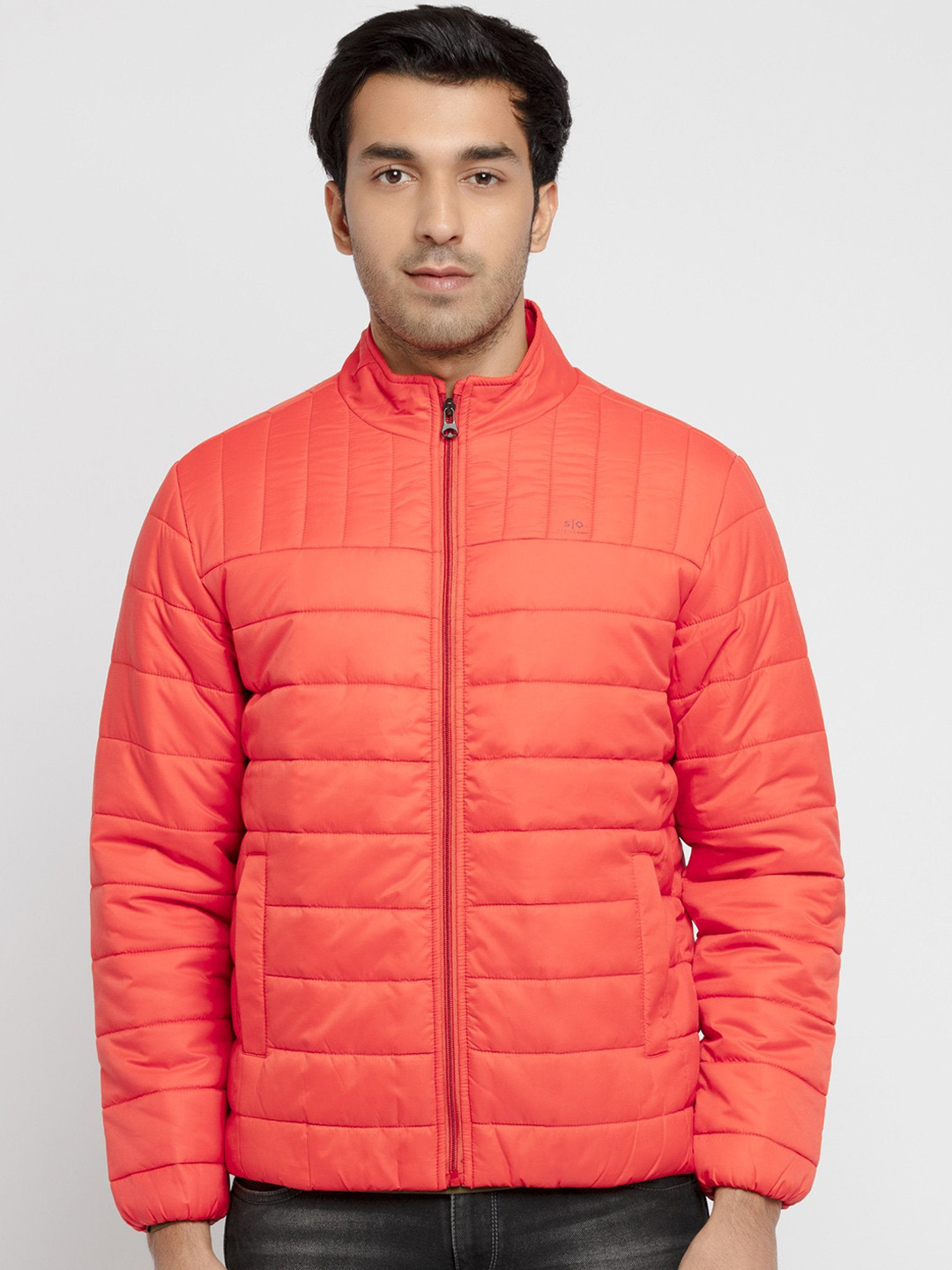 

Status Quo Men Orange Padded Jacket