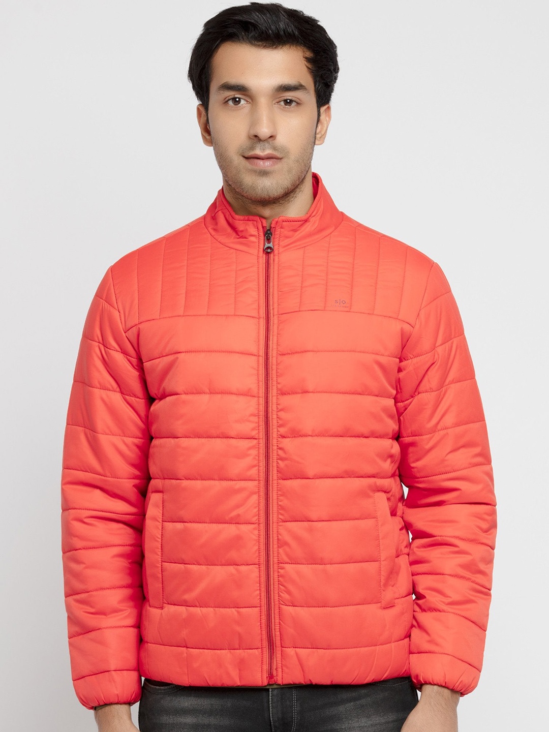 

Status Quo Men Orange Padded Jacket