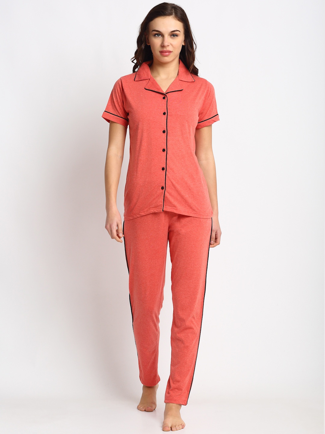 

Boston Club Women Pure Cotton Night suit, Red