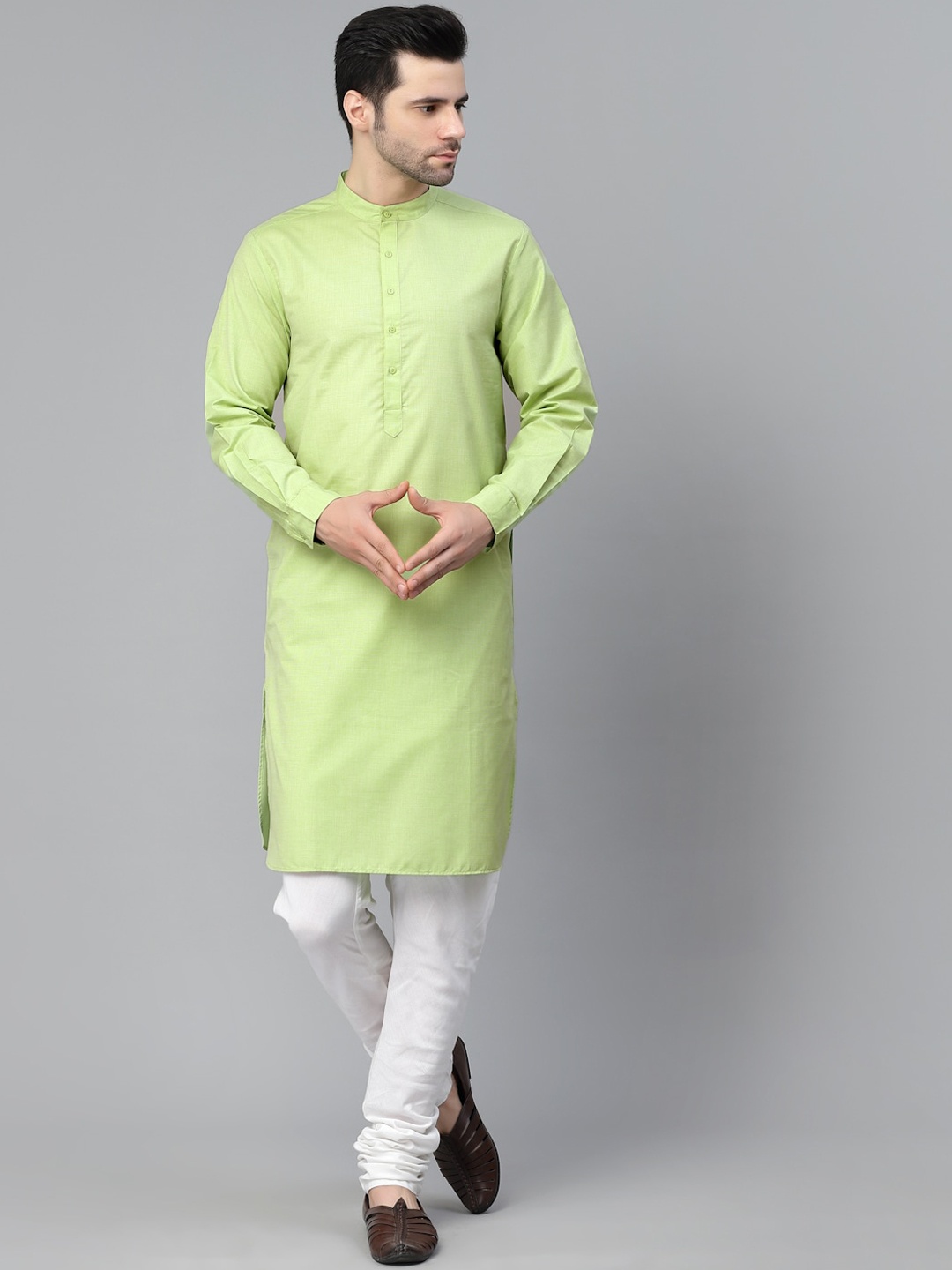 

Style Quotient Men Green Kurta