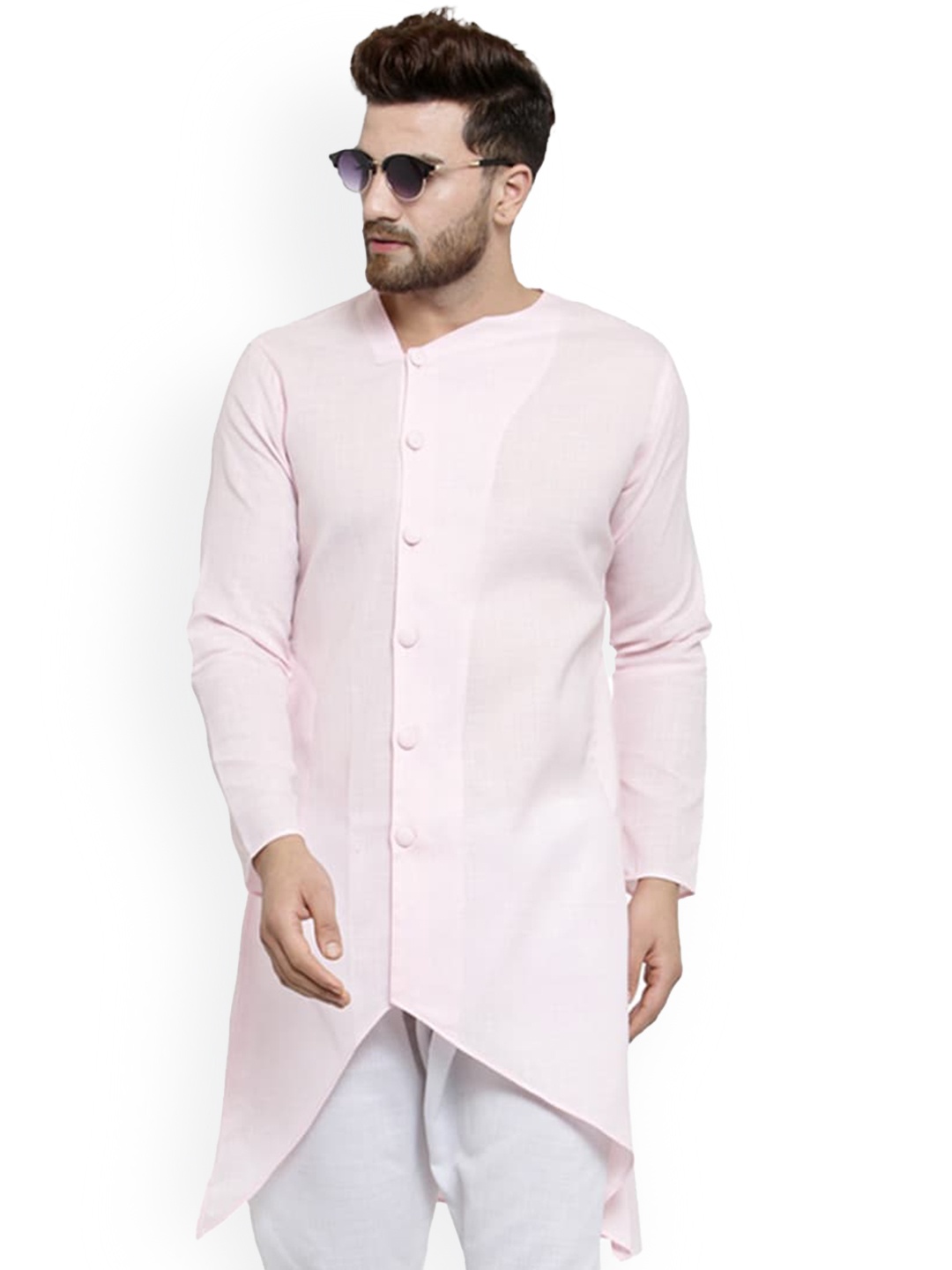 

TREEMODA Men Pink Kurta