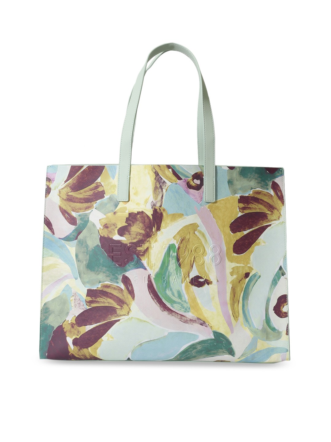 

Ted Baker Women Printed Leather Oversized Shopper Tote Bag, Green