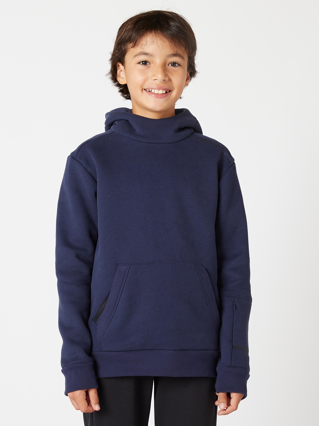 

Domyos By Decathlon Boys Solid Sweatshirts, Navy blue