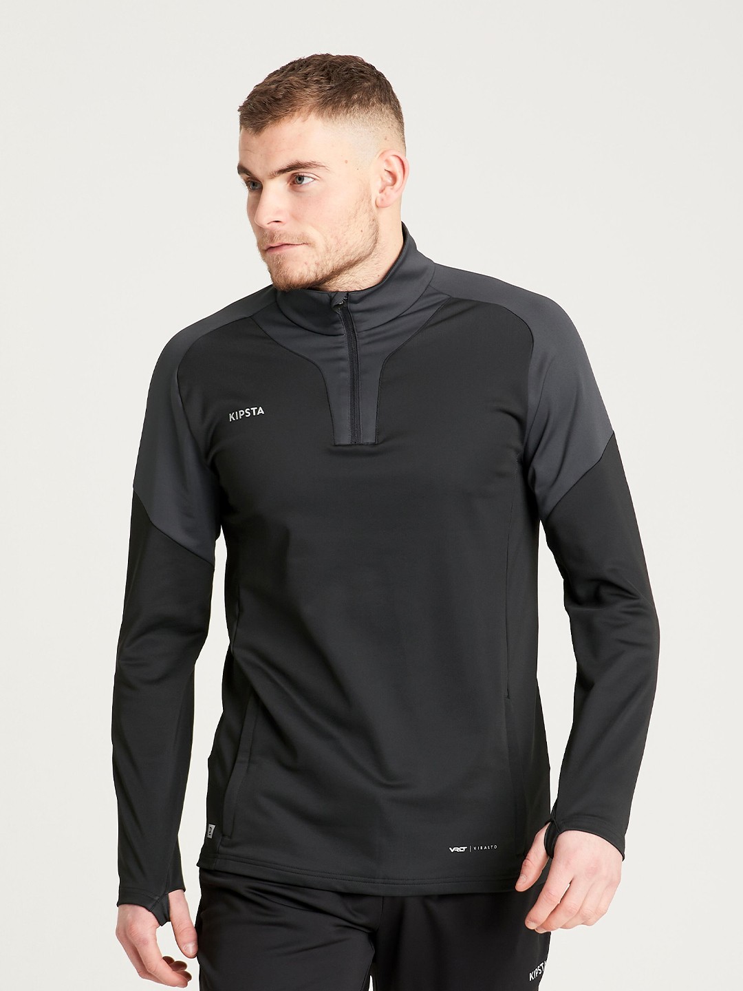 

Kipsta By Decathlon Men Solid Sweatshirts, Black