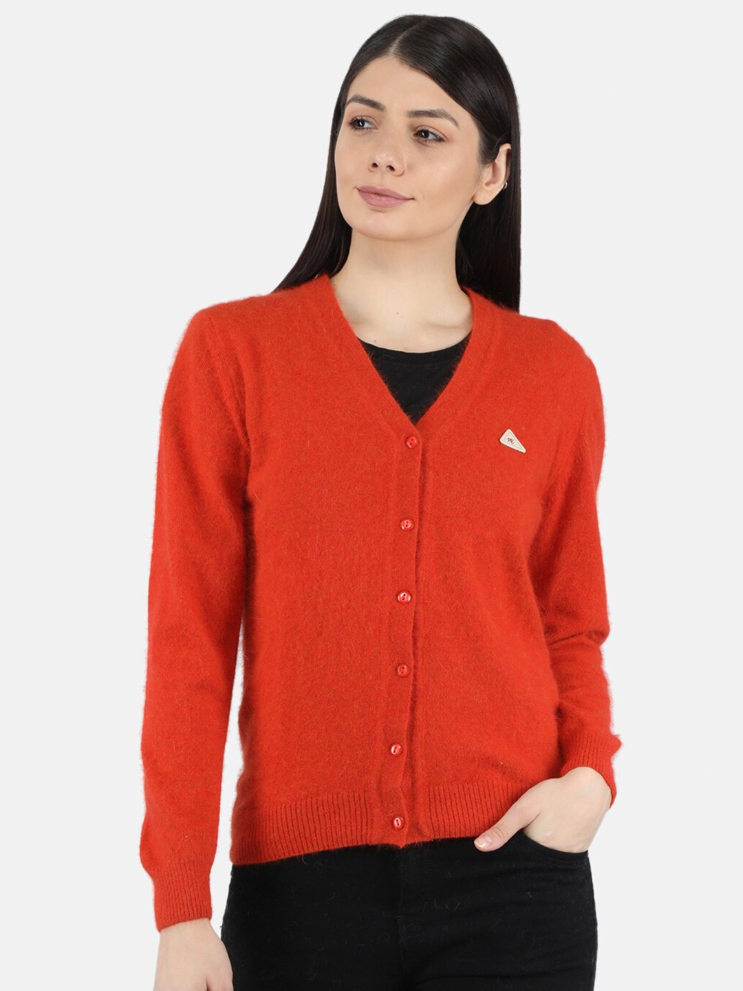 

Monte Carlo Women Orange Cardigan