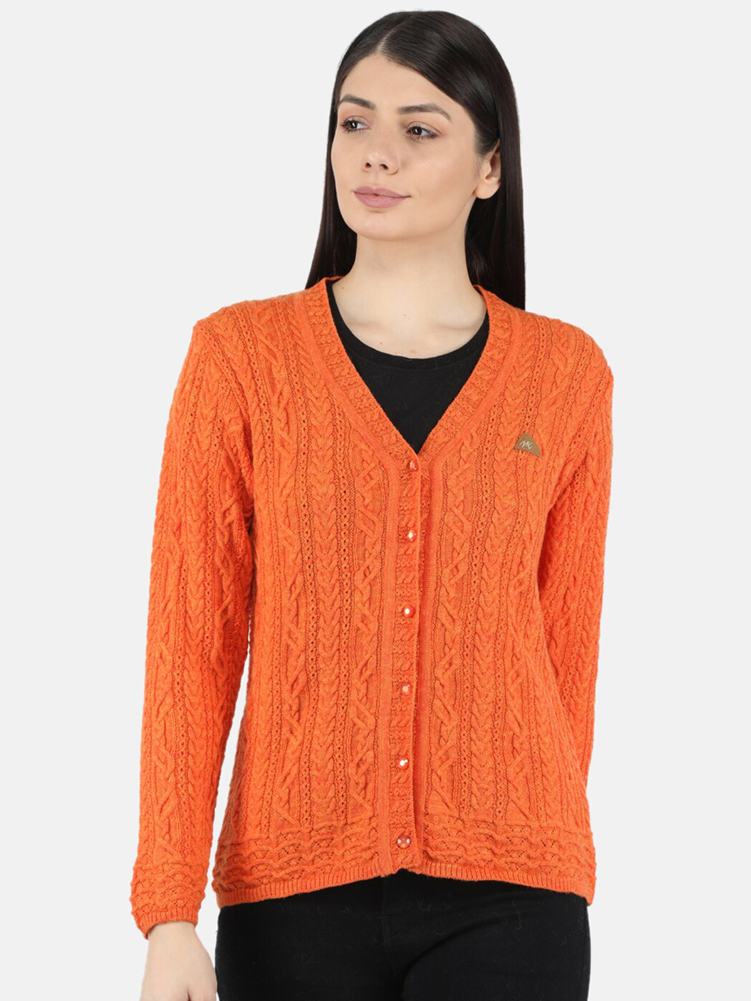 

Monte Carlo Women Orange Cardigan
