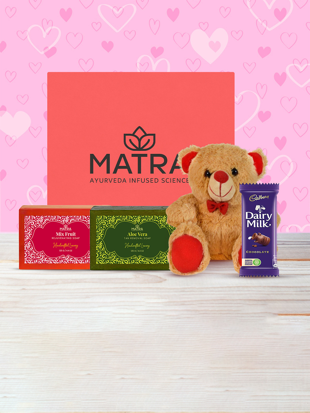 

MATRA Tutty Fruity Bathing Soap Gift Hamper with lovely Teddy Bear, Na