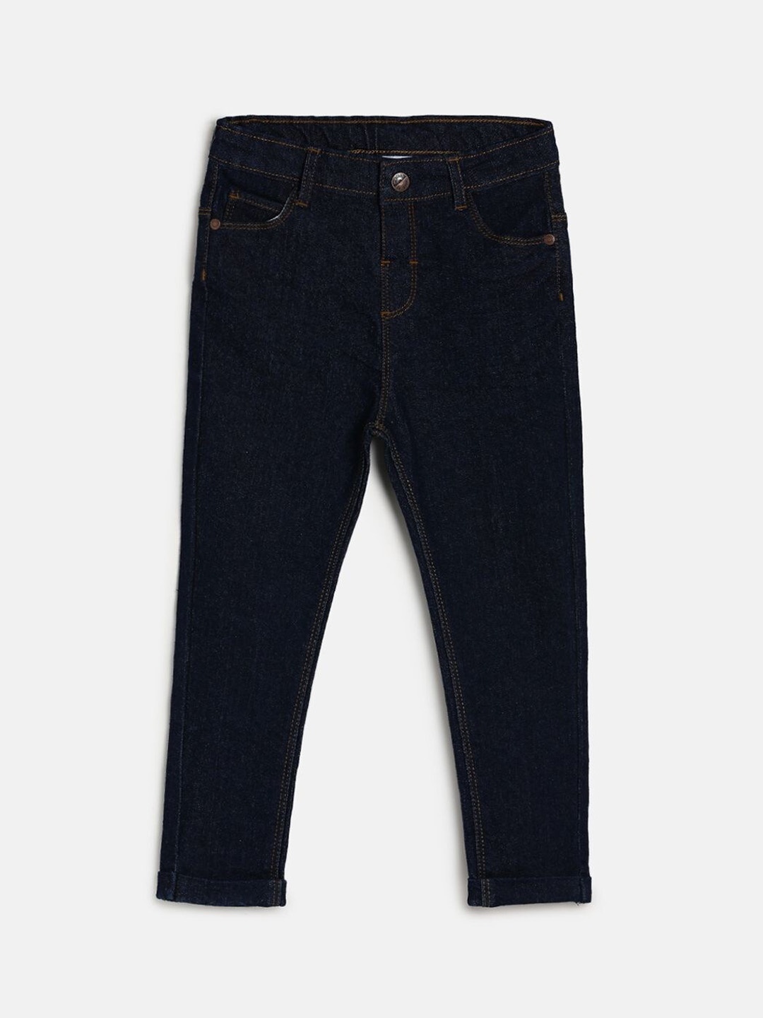 

MINI KLUB Boys Blue Dark Shade Mid-Rise Jeans