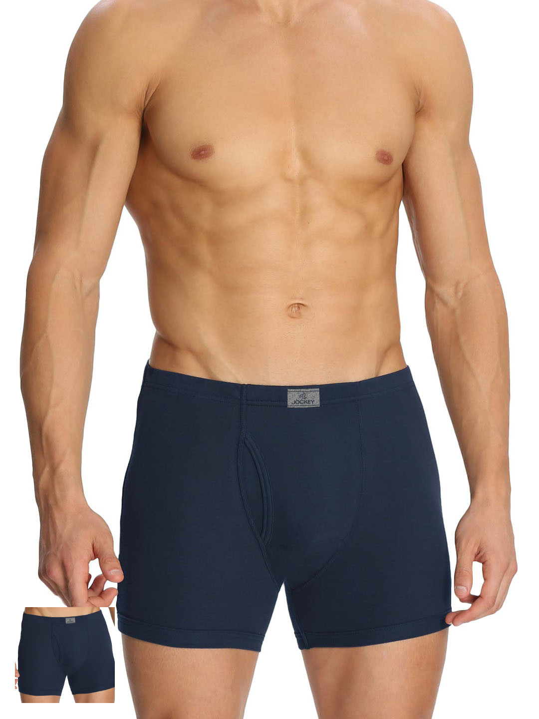 

Jockey Pack of 2 Navy Blue Trunks 8008-0205