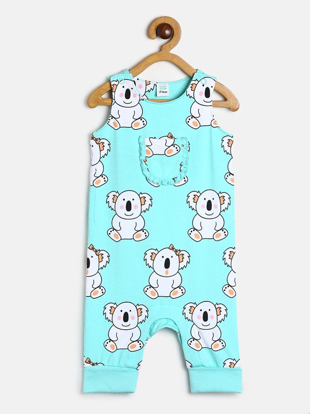 

MINI KLUB Infant Girls Blue Printed Romper