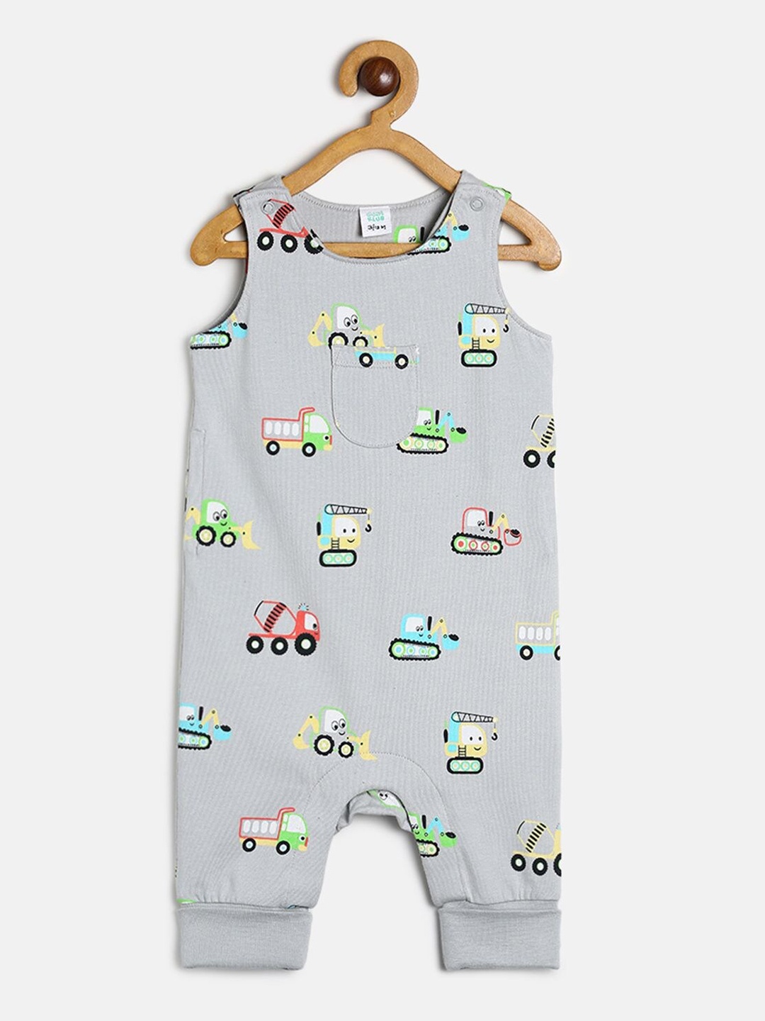 

MINI KLUB Infants Boys Grey Printed Romper