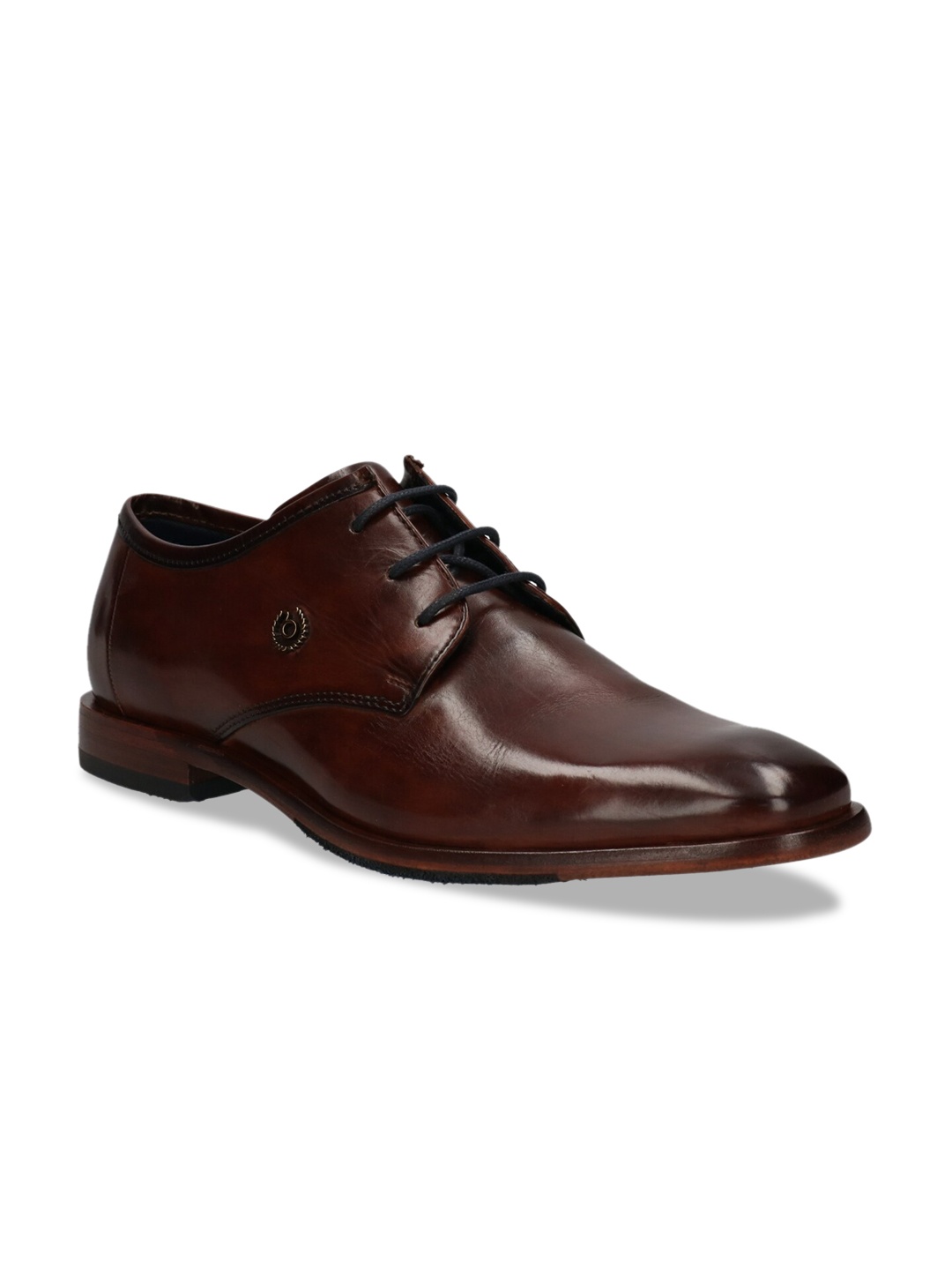 

Bugatti Men Brown Solid Leather Formal Derbys