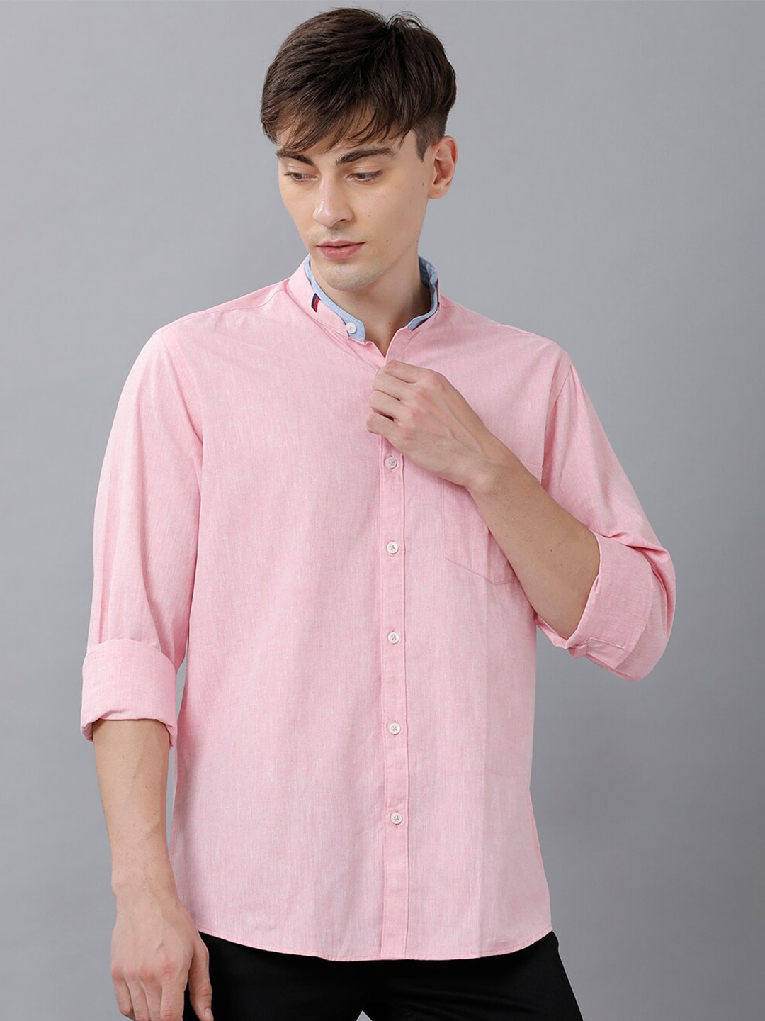 

CAVALLO by Linen Club Men Pink Casual Shirt