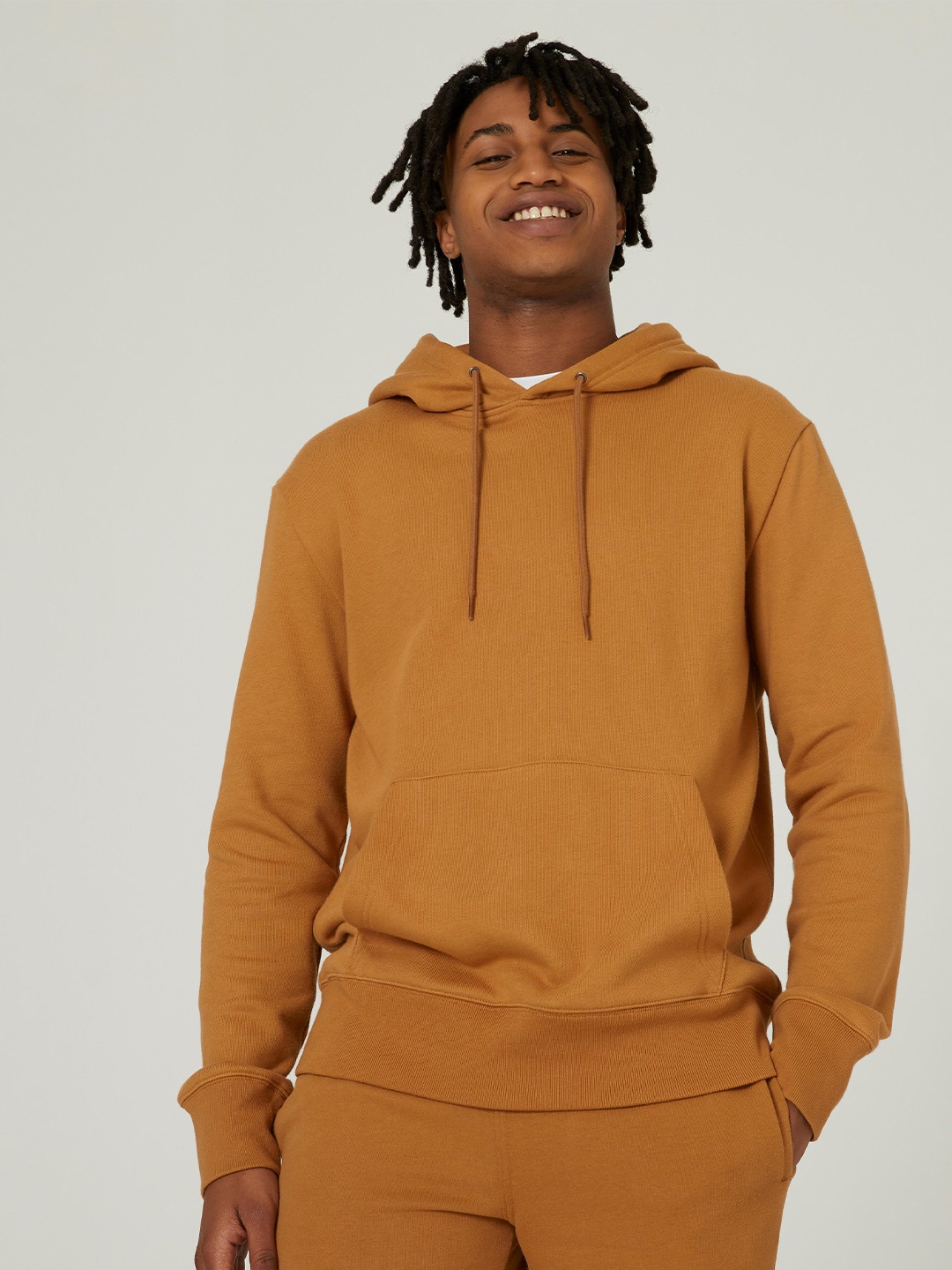

NYAMBA By Decathlon Men Hooded Sweatshirt, Mustard