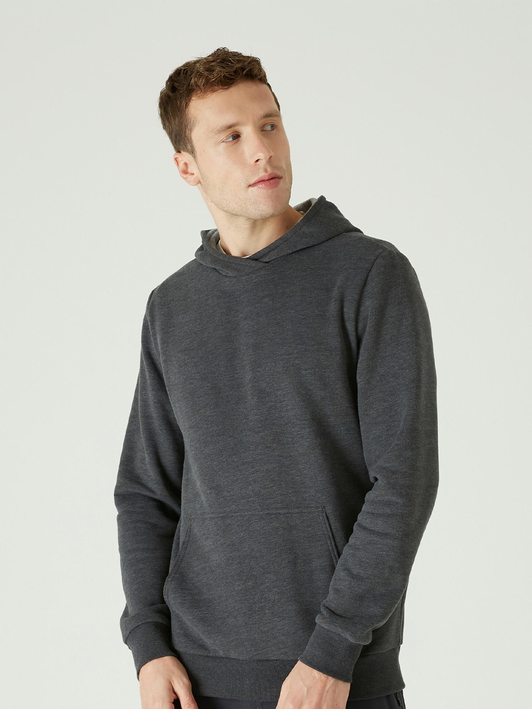 

NYAMBA By Decathlon Men Hooded Sweatshirt, Charcoal