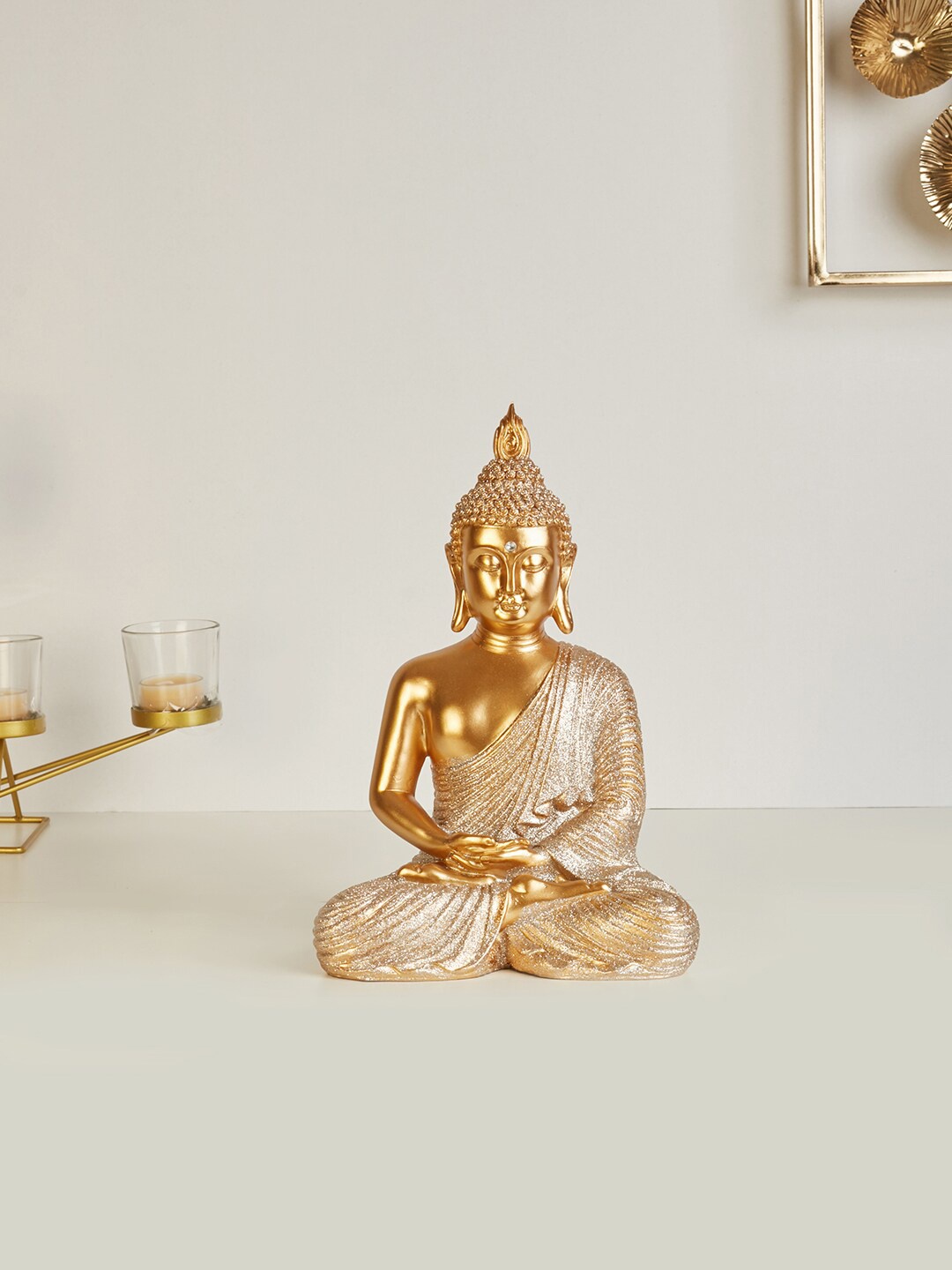

HomeTown Gold-Toned Textured Gautam Buddha Showpieces