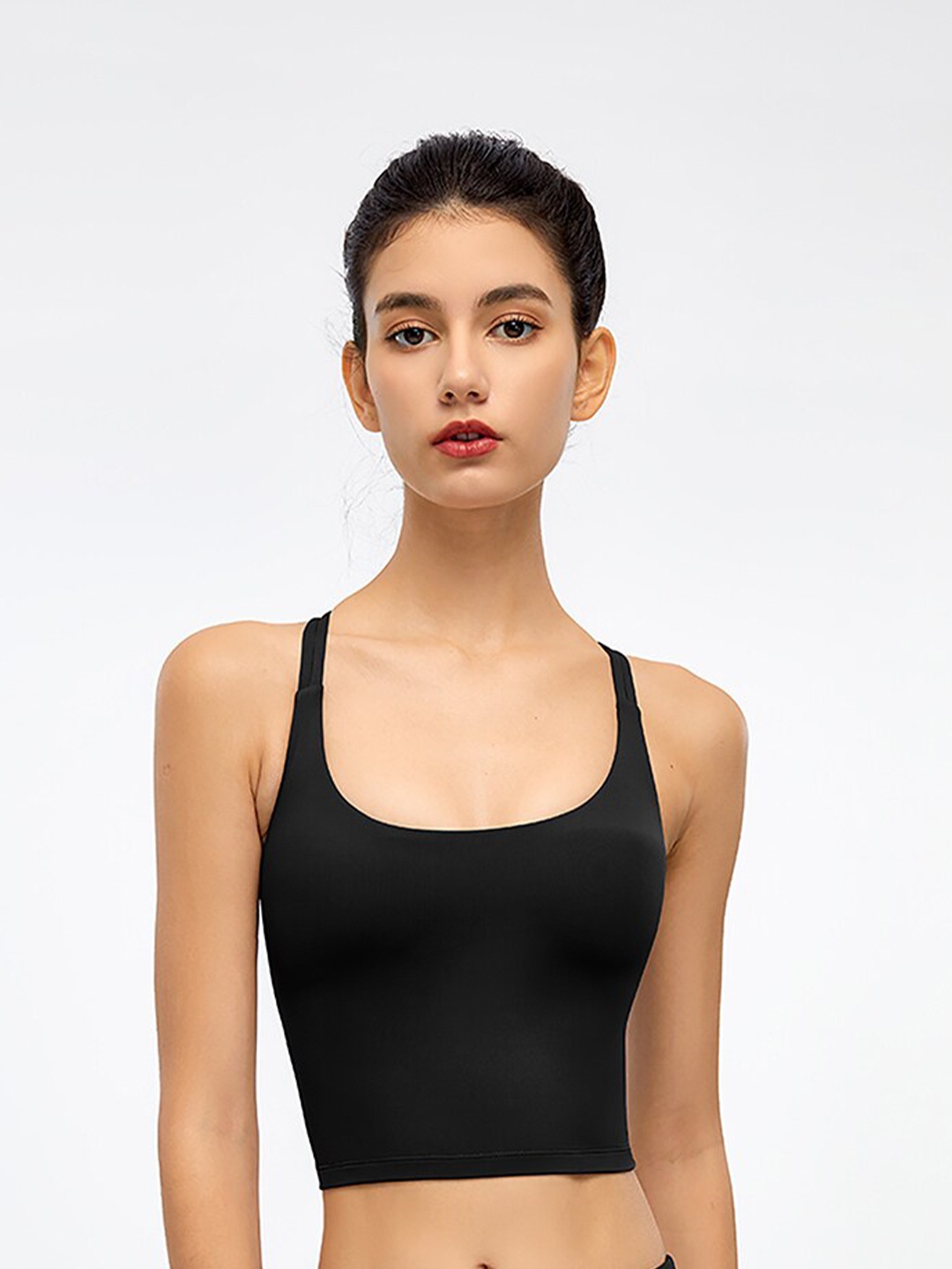 

JC Collection Lightly Padded Sports Bra, Black