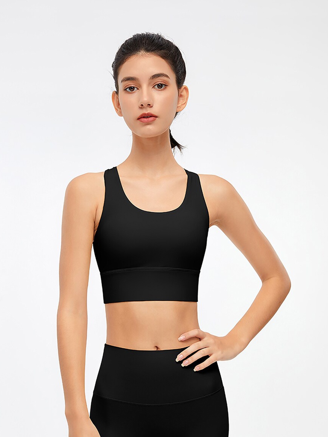 

JC Collection Lightly Padded Sports Bra, Black
