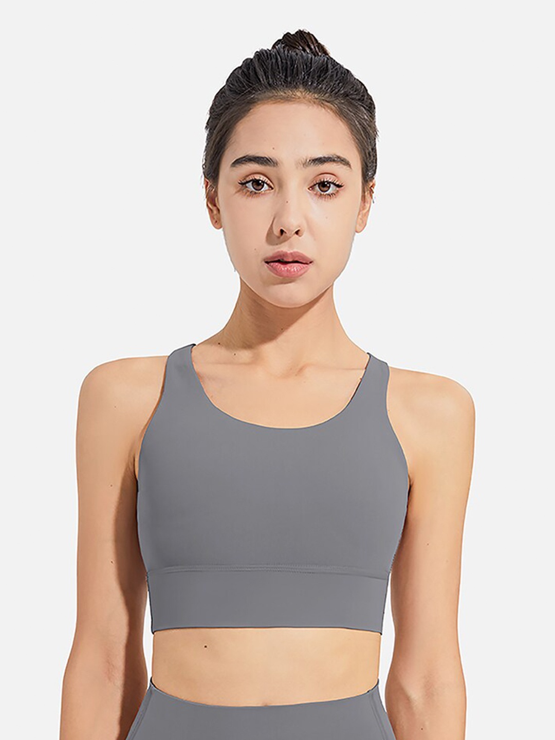 

JC Collection Lightly Padded Sports Bra, Grey