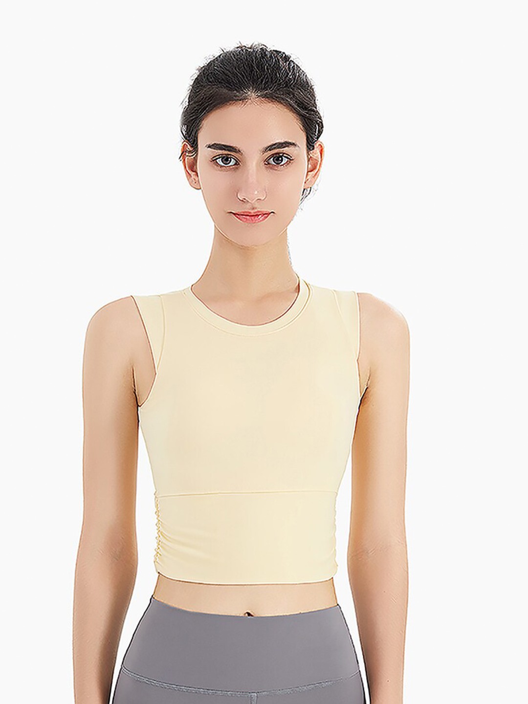 

JC Collection Lightly Padded Sports Bra, Yellow