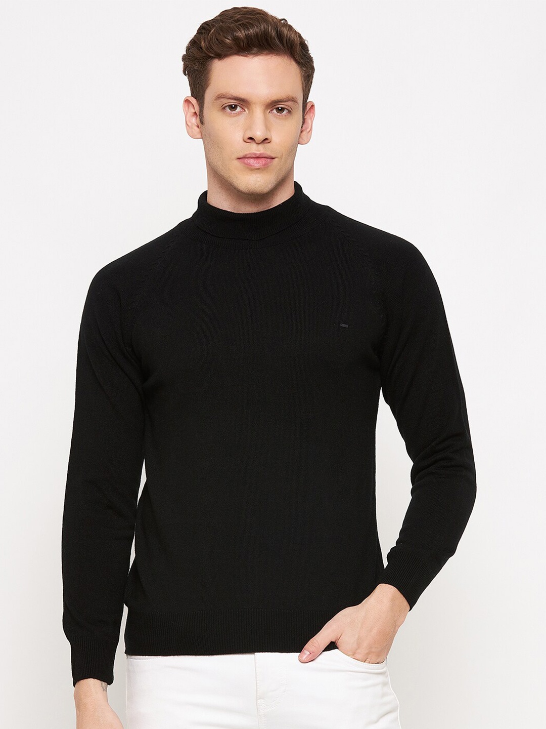 

Okane Men Black Pullover Sweater