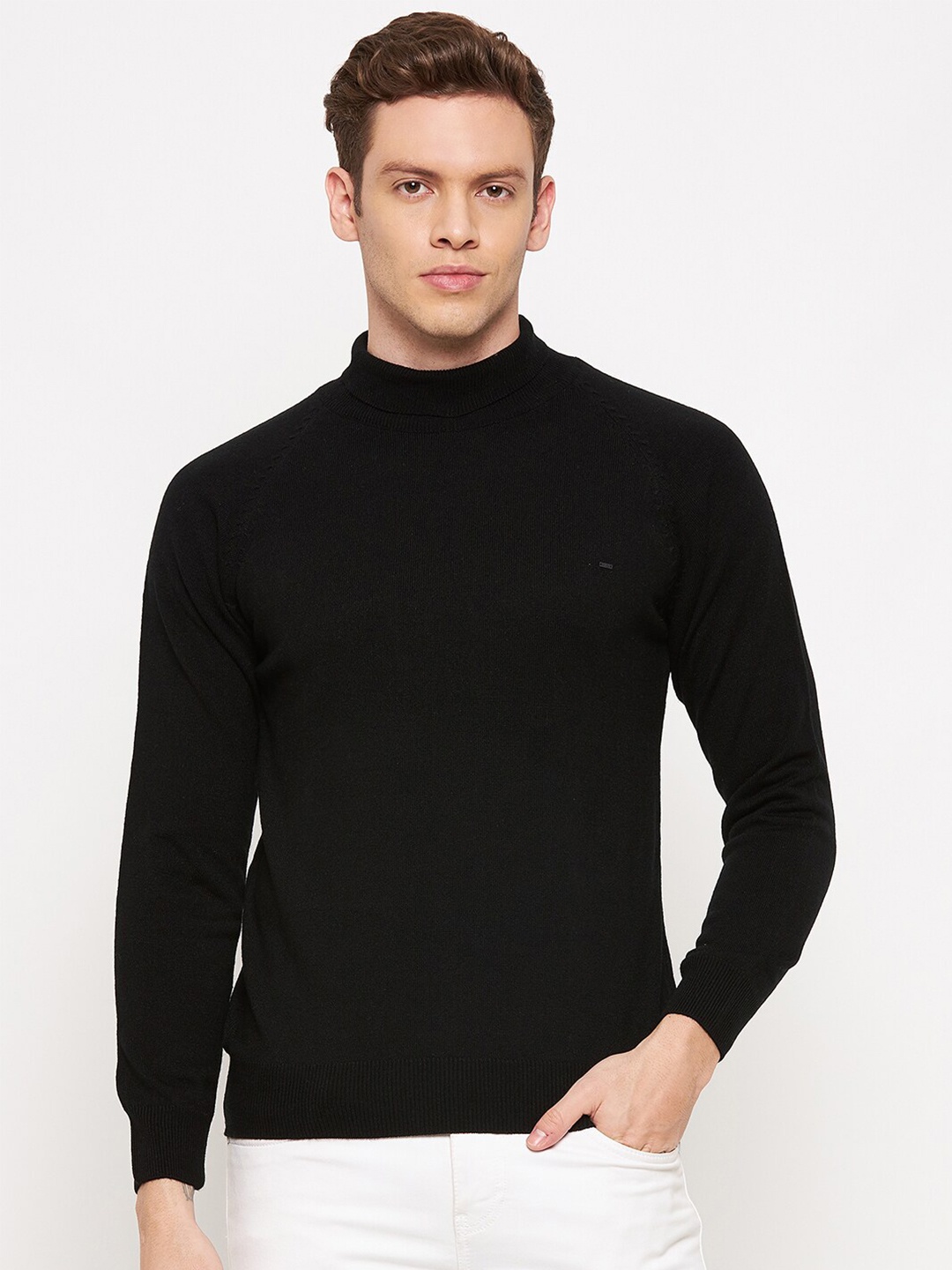 

Okane Men Black Pullover Sweater