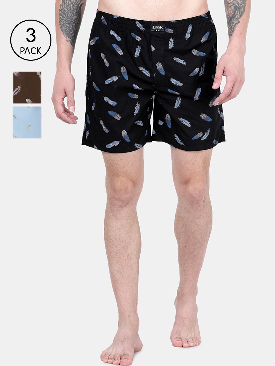 

Llak Jeans Men Pack Of 2 Assorted Boxers Boxer