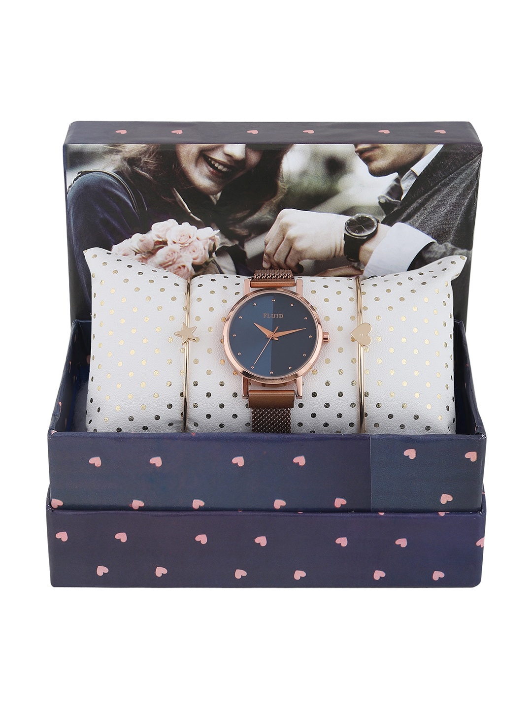 

FLUID Women Rose Watch Gift Set