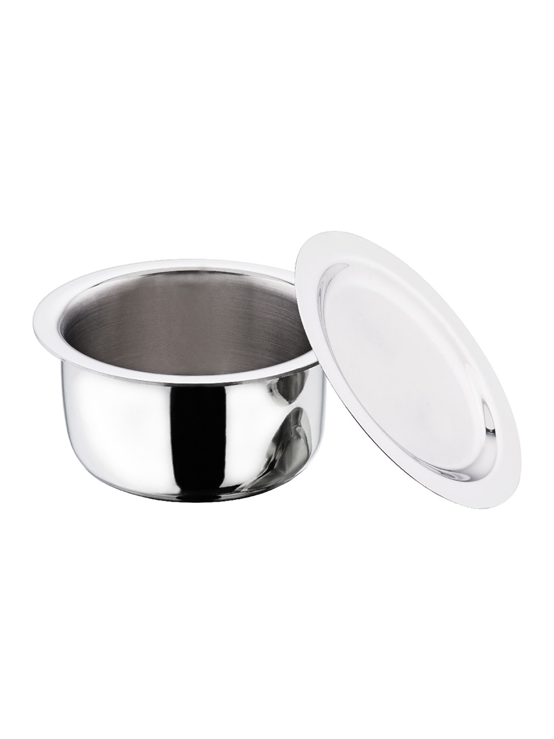 

Vinod Platinum Triply Induction Friendly Stainless Steel Tope With Lid 2.5L, Silver