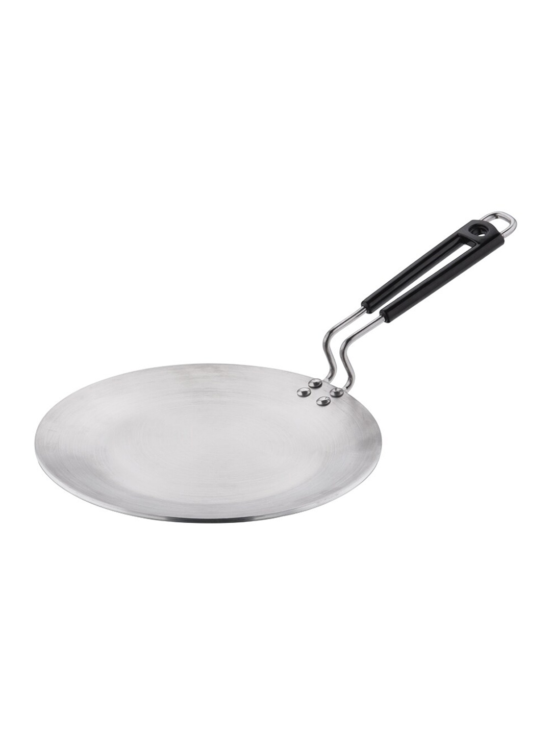 

Vinod Dishwasher Safe Platinum Triply Induction Friendly Stainless Steel Tawa, Silver