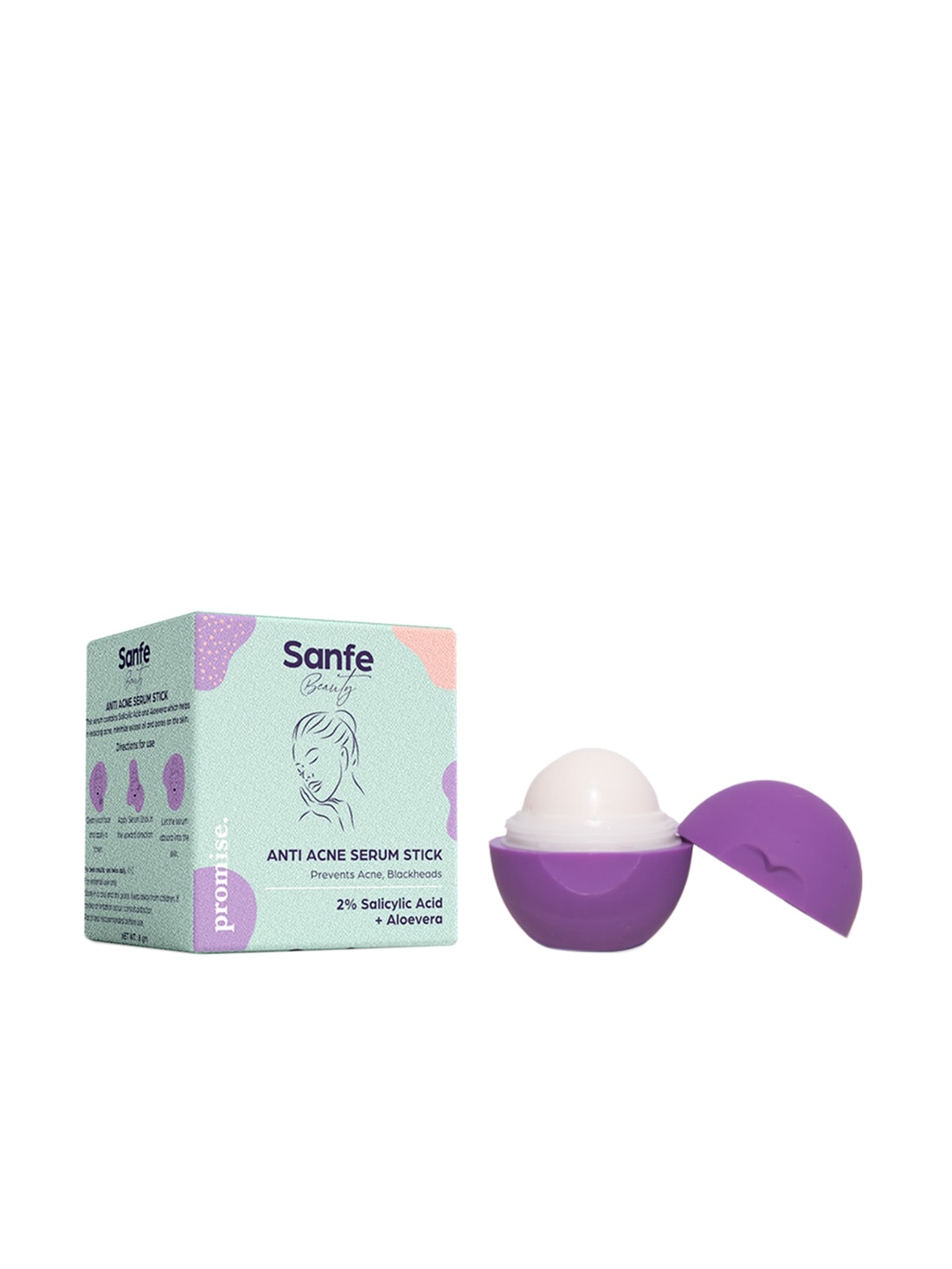 

Sanfe Anti Acne Serum Stick (Salicylic) 8 grm, White
