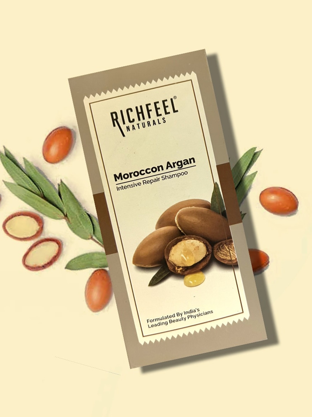 

Richfeel Pack Of 2 Argan Intensive Repair Shampoo 80 ML, White