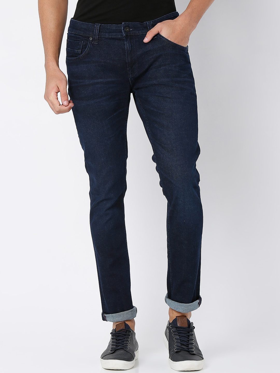

SPYKAR Men Blue Slim Fit Low-Rise Jeans