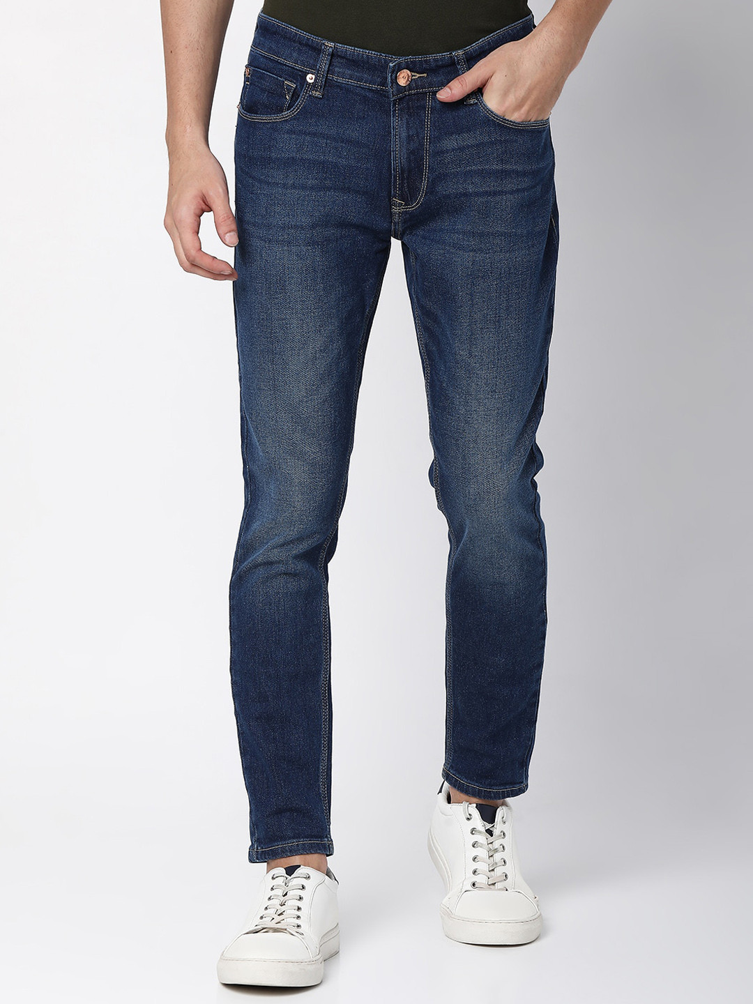 

SPYKAR Men Blue Kano Slim Fit Light Fade Jeans