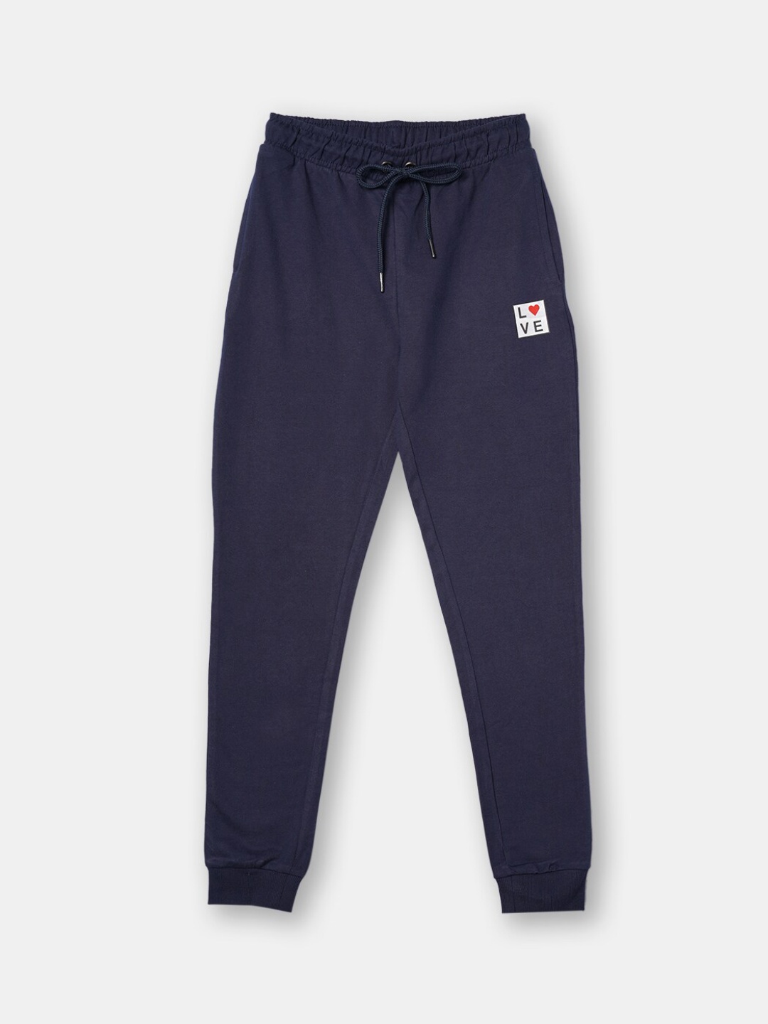 

R&B Girls Blue Solid Cotton Joggers