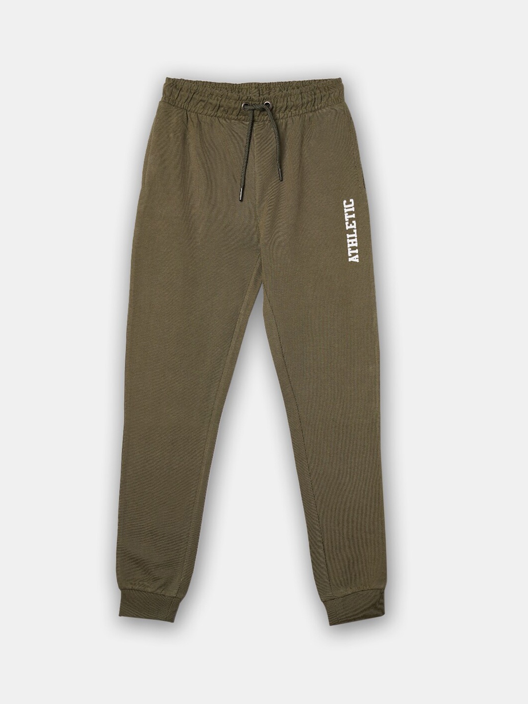 

R&B Girls Olive Solid Cotton Joggers