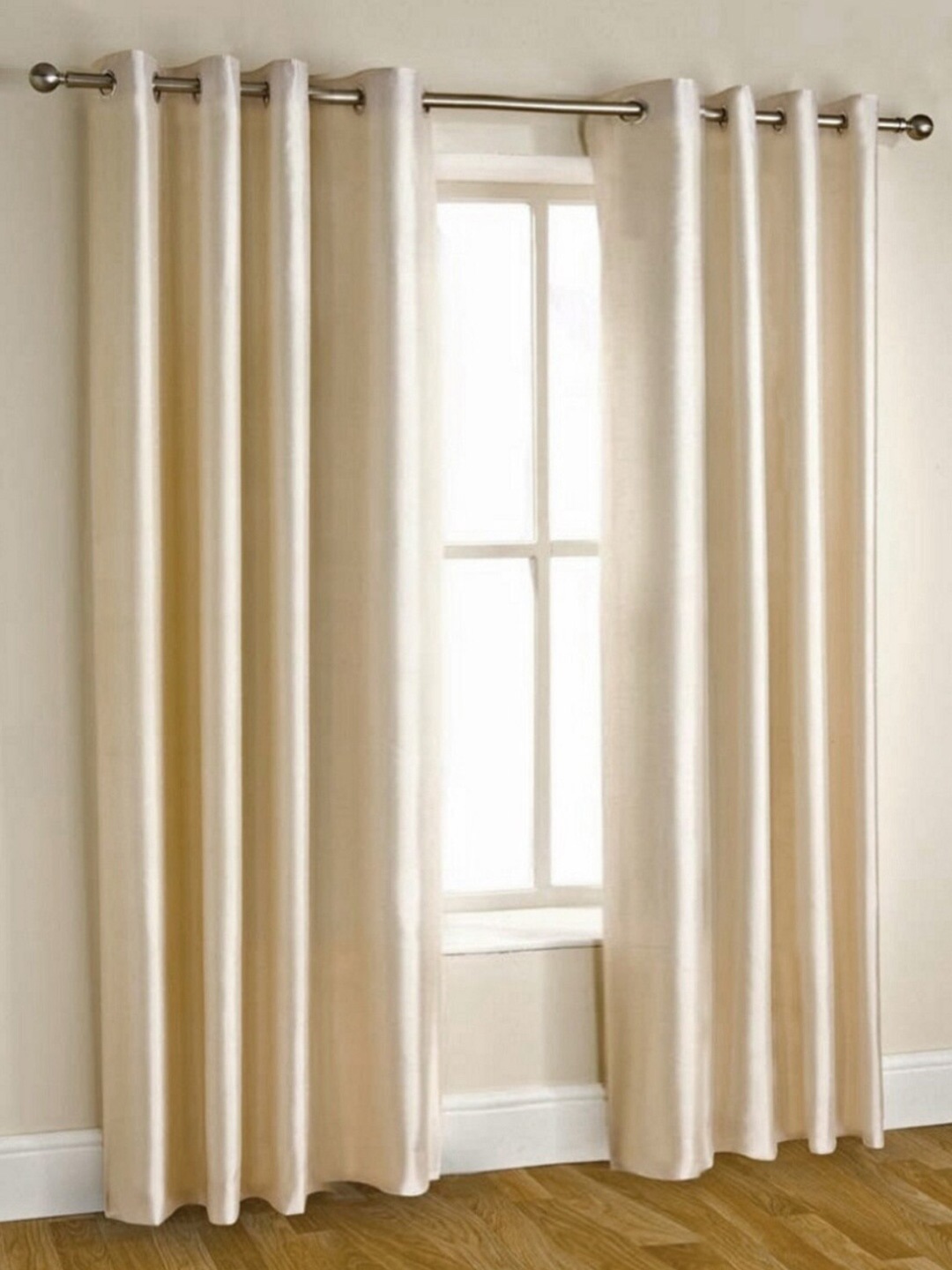 

Homefab India Set of 2 Window Curtain, Cream