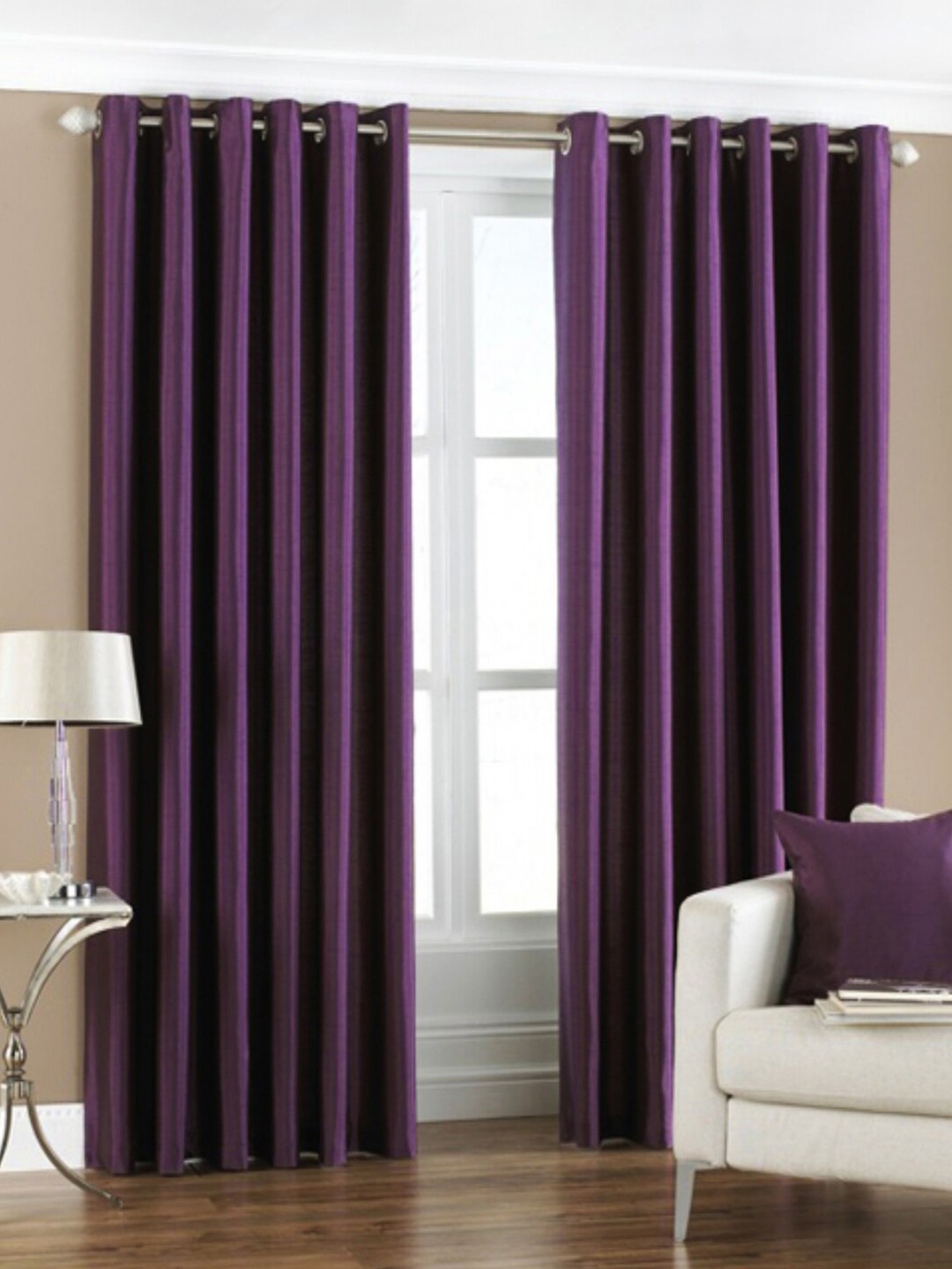 

Homefab India Set of 2 Door Curtain, Purple