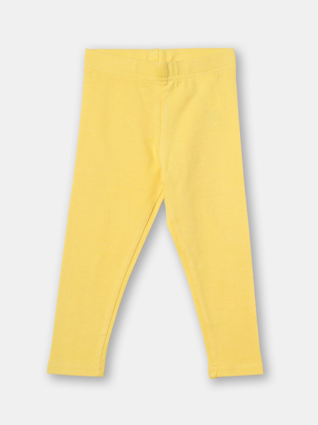 

R&B Infant Girls Yellow Solid Ankle-Length Leggings