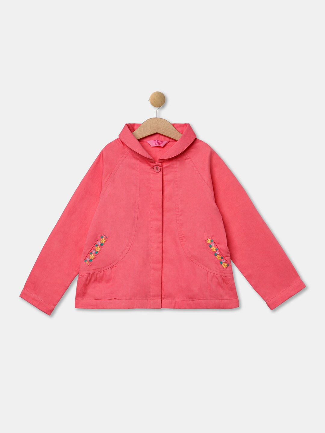 

R&B Girls Pink Open Front Jacket