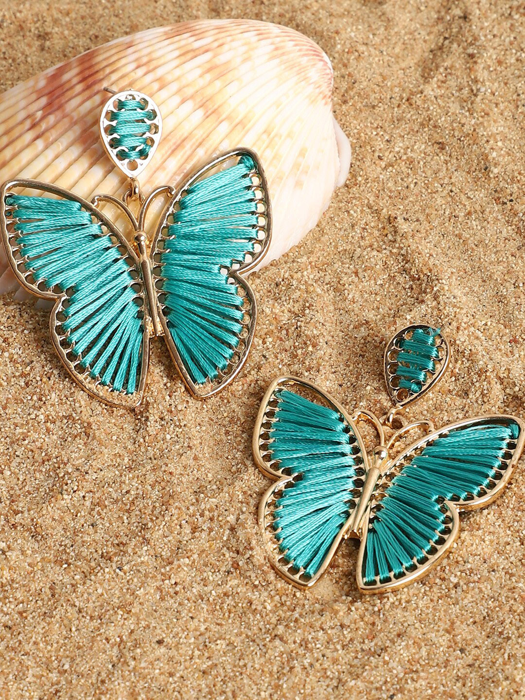 

SOHI Contemporary Drop Earrings, Blue