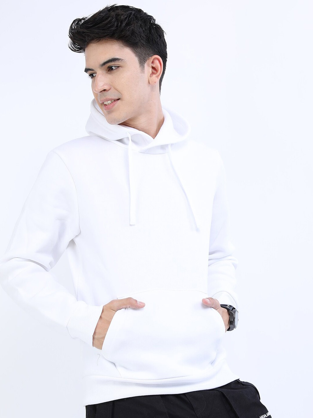 

KETCH Men White Hooded Sweatshirt