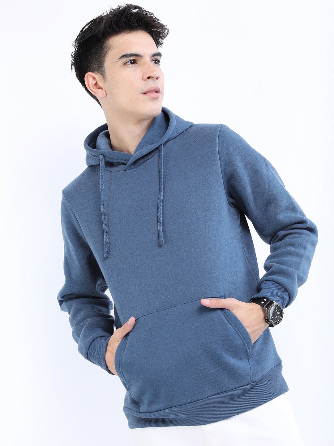 

KETCH Men Blue Hooded Sweatshirt