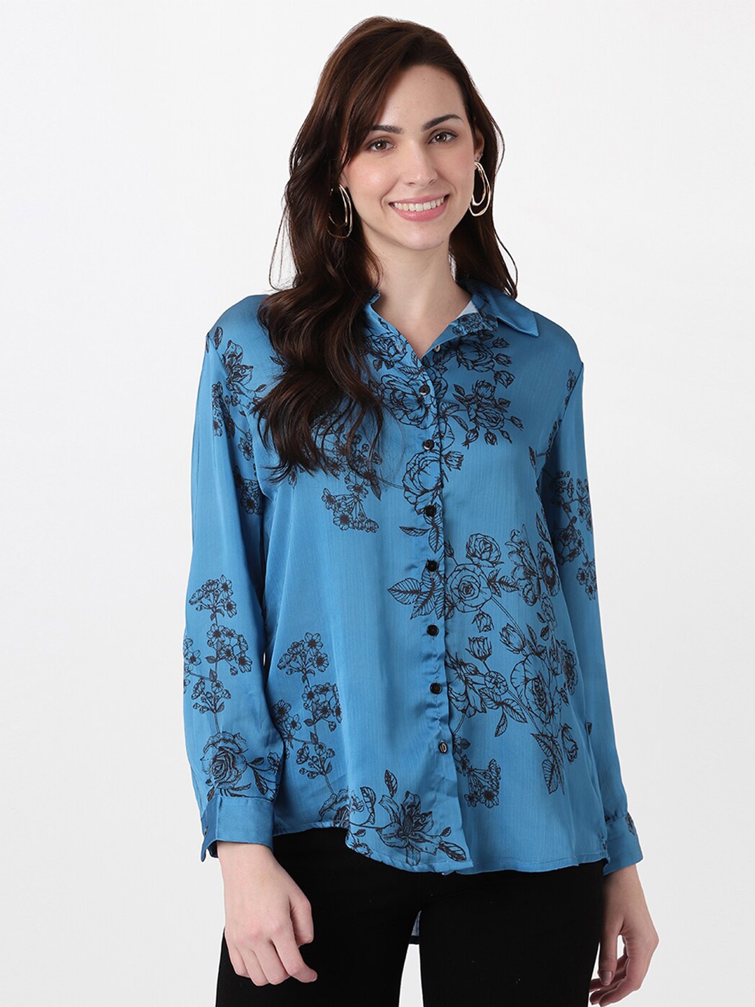 

AND Blue Print Top