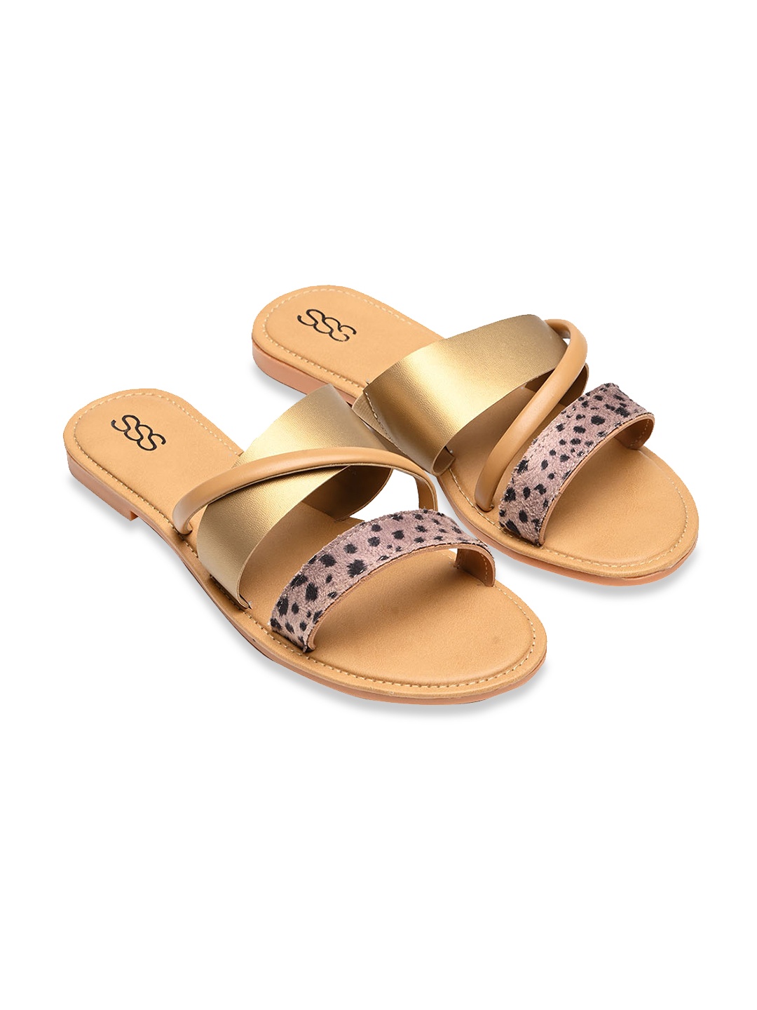 

Street Style Store Women Open Toe Flats, Brown